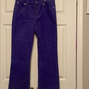 J Crew Purple Corduroy Pants